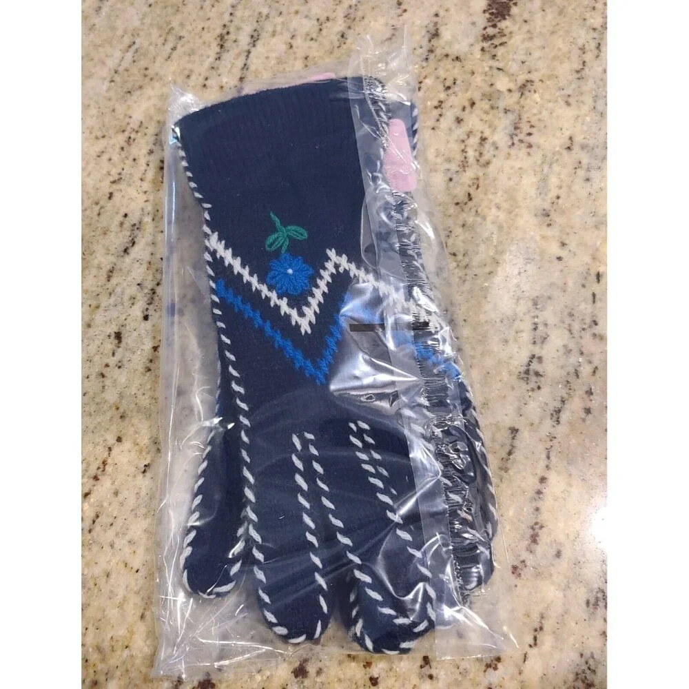New! Vintage One Size Stretch Blue Knit 8.5